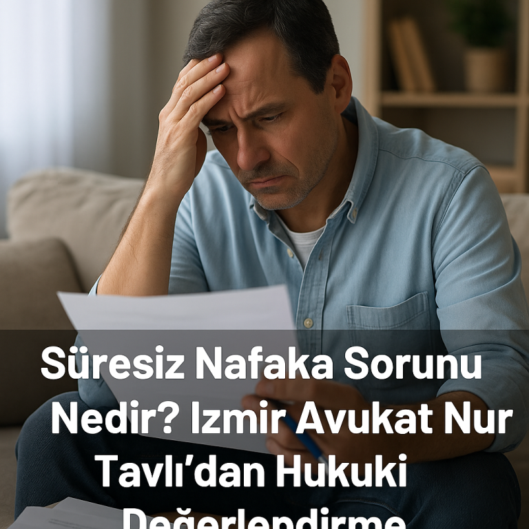 Süresiz Nafaka Tartışması – İzmir Avukat Nur Tavlı